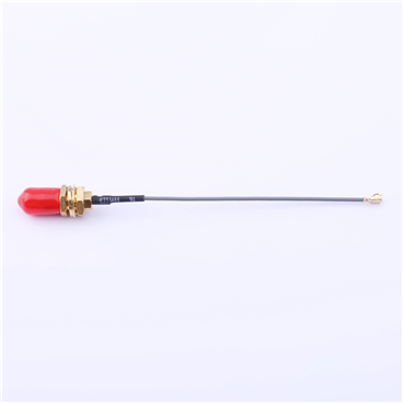 Kinghelm Coaxial connector IPEX to SMA antenna adapter 80mm cable welded I-PEX 1.13 terminal gold plating SMA split type With 11mm screw