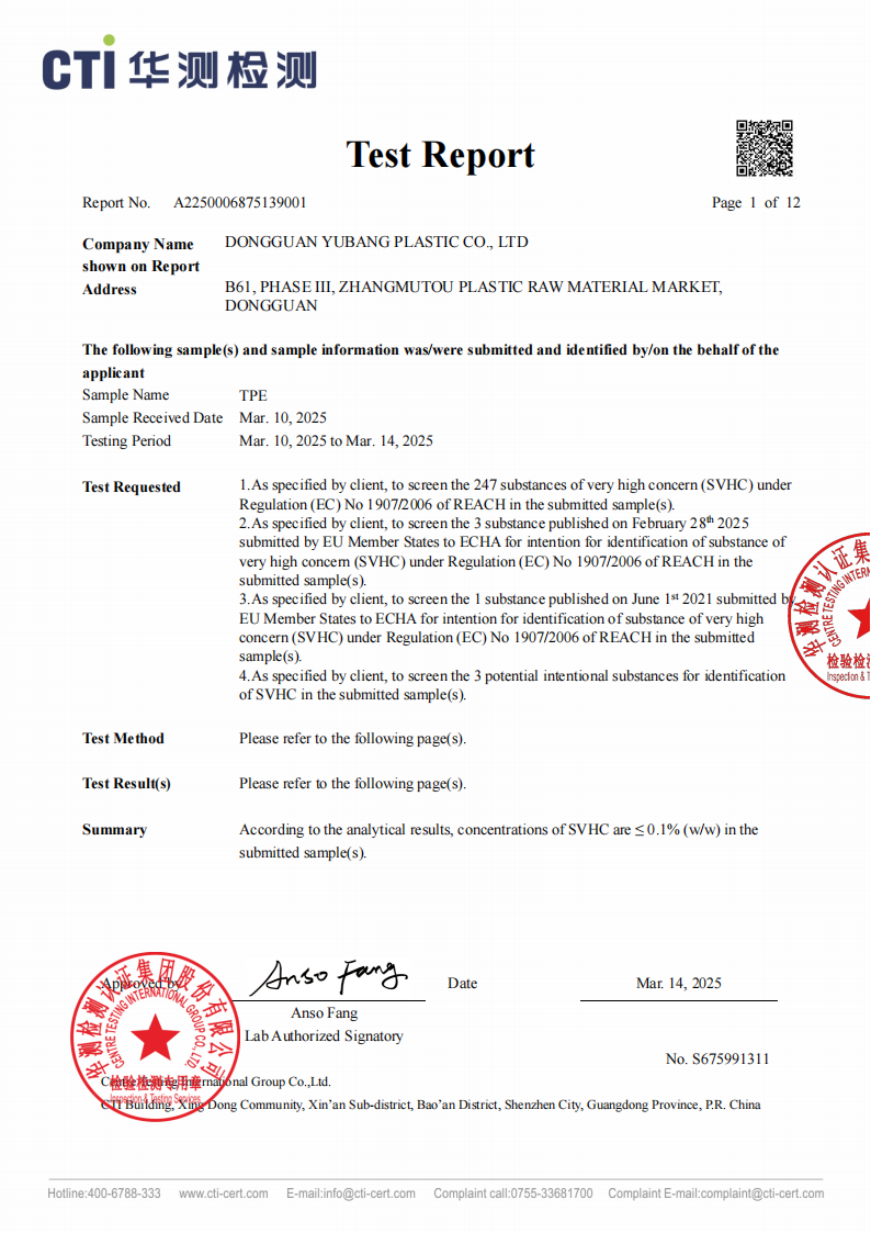 TPE Test Report