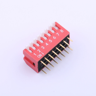 Example of a common 8 position piano DIP switch, like KH-1002-CB2.54-8P