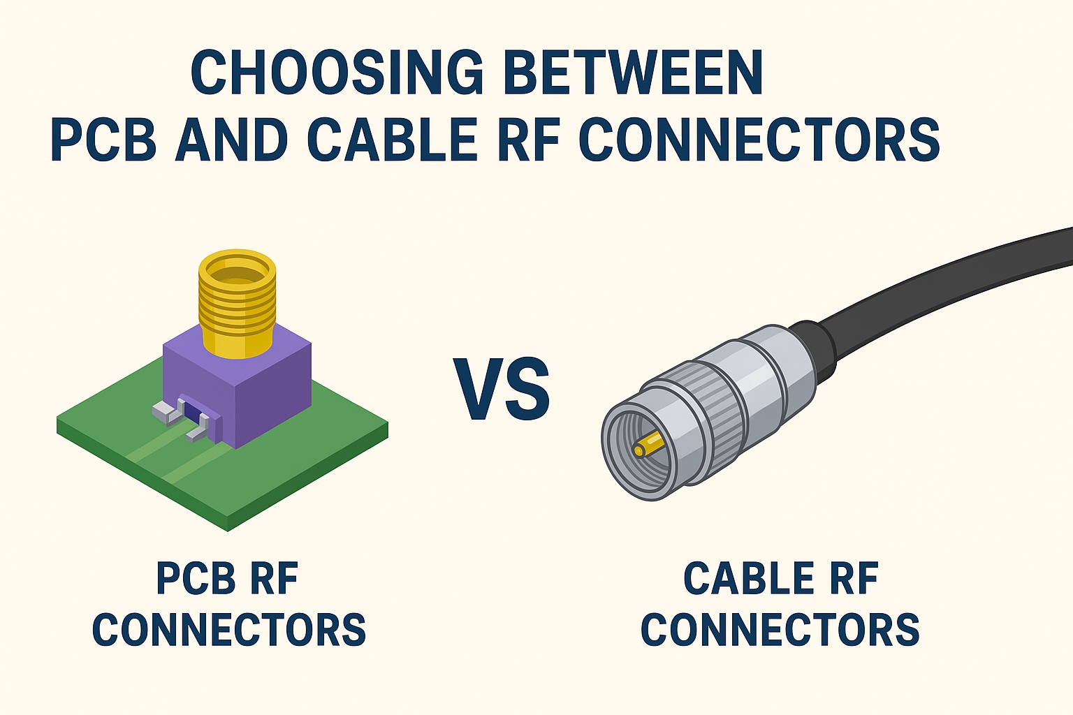 PCB vs Cable RF Connectors